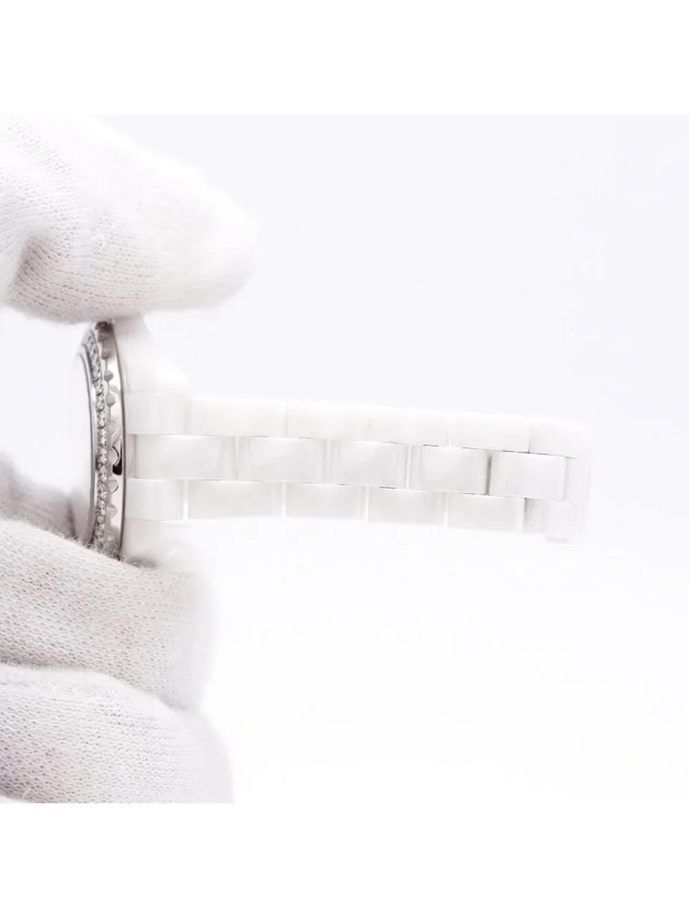 Chanel Diamond White Dial Watch